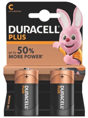 Duracell Alkaline Size C - 2 Pack - Alkaline Batteries - Omninela.co.za