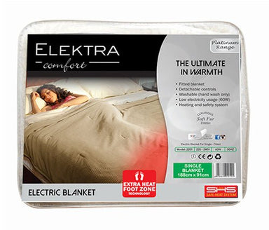 Electric Blanket - Acrylic Fur Fitted - Elektra - Omninela.co.za