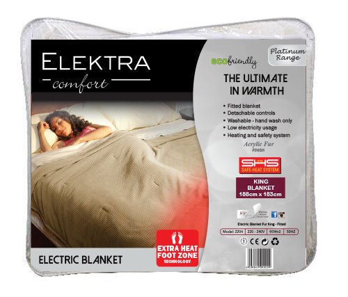 Electric Blanket - Acrylic Fur Fitted - Elektra - Omninela.co.za