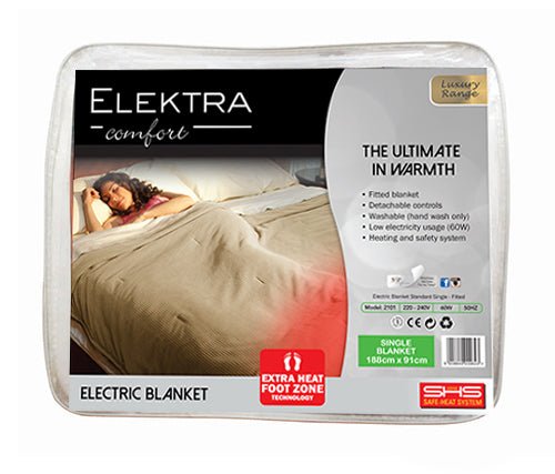 Heater Blanket Electric Blanket The Range Machine Washable Single