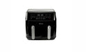 EMtronics EMDAF9LD Digital Smart Cook 9L Double Basket Large Air Fryer with Timer - Black - Omninela.co.za