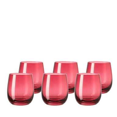 leonardo-drinking-glass-tumbler-ruby-red-sora-6-piece