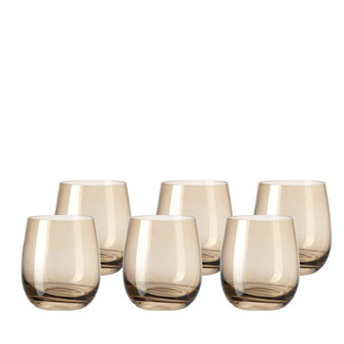 leonardo-drinking-glass-tumbler-chestnut-brown-sora-6-piece