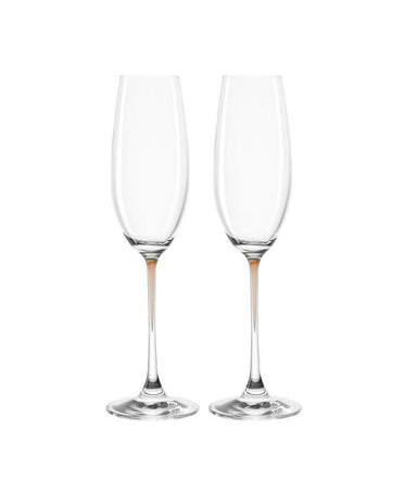 leonardo-clear-champagne-glass-with-chestnut-brown-stem-la-perla-set-of-2