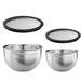 roesle-bowl-set:-stainless-steel-with-airtight-glass-lids-20-&-24cm-2-piece