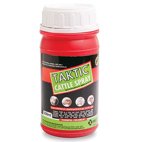 Taktic Cattle Spray 500ml Ticks On CattleOstrichesGoats I Omninela