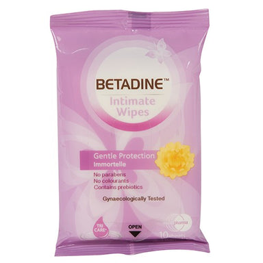 Betadine Intim Wipes Gentle Protect 10 I Omninela Medical