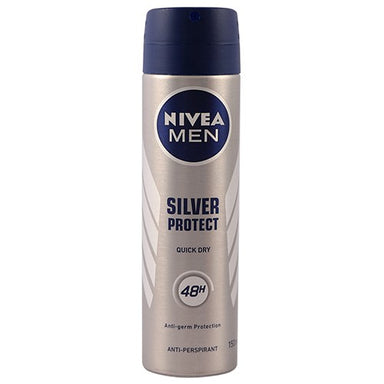 Nivea Aerosol Men Silver 150 ml  Spray I Omninela Medical