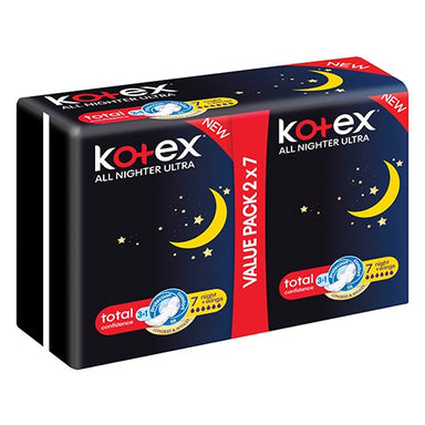 Kotex Ultra Thin Nighter+Wings Duo 14 I Omninela Medical