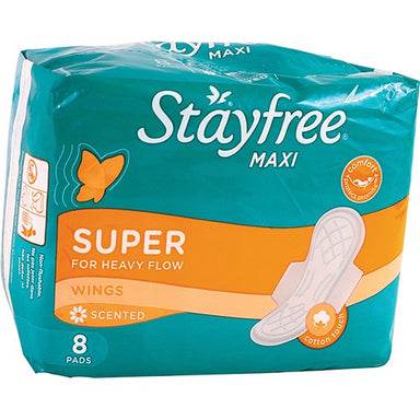 Stayfree Maxi Thick Super Wing Scente 8 I Omninela Medical