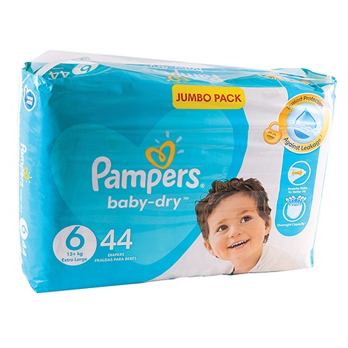 Pampers Baby-Dry Size Jumbo Pack 44 Nappy Pants I Omninela