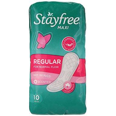 Stayfree Maxi Thick Scented No Wings 10 I Omninela Medical