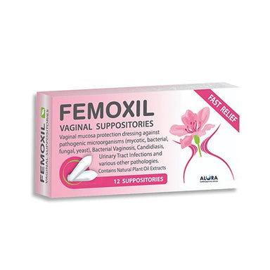 Femoxil Vaginal Suppositories 12x2g I Omninela Medical