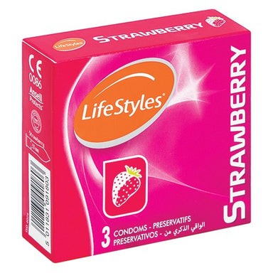 Condom Lifestyle Strawberry 3 I Omninela Medical