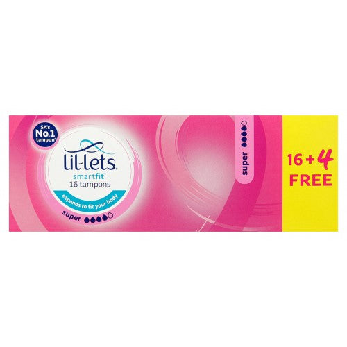 Lil-Lets Tampon Super Med-Heavy Flow 20 I Omninela Medical