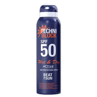Techniblock Spf50 Wet & Dry Spray 150 ml   I Omninela Medical