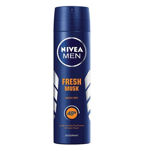 Nivea Deo Men Fresh  Musk Aerosol 150 ml   I Omninela Medical