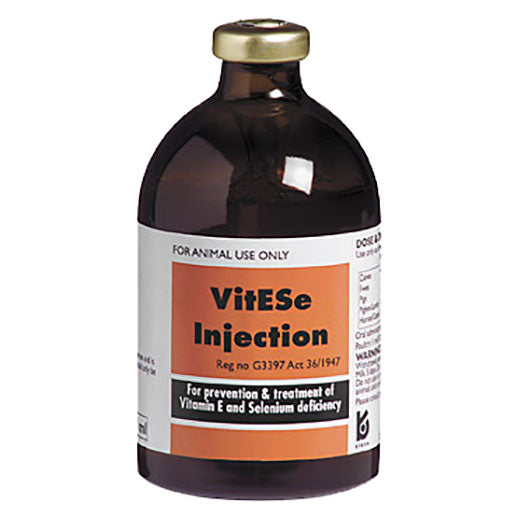 Vitese - Vitamin E And Selenium Injection - All Animals - 100ml I ...