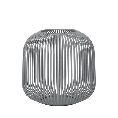 blomus-lantern-powder-coated-steel-in-steel-grey:-medium-28x27cm-lito