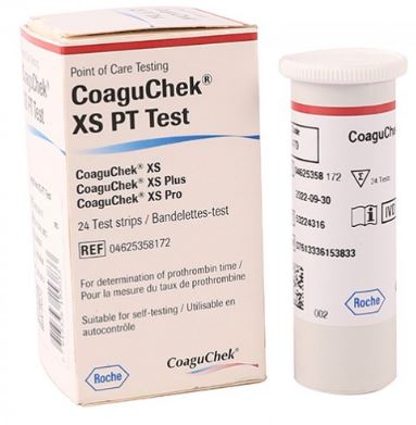 CoaguChek XS PT Test Strips - 24 Pack