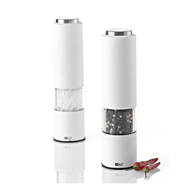 AdHoc Electric Salt or Pepper Mill with CeraCut Grinder - Tropica White