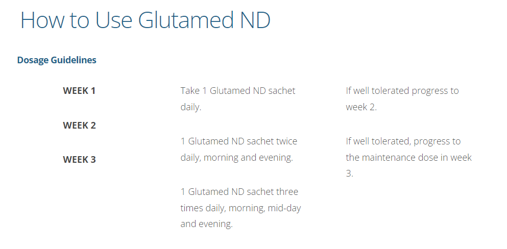 Glutamed ND - 30 Sachets - 25G