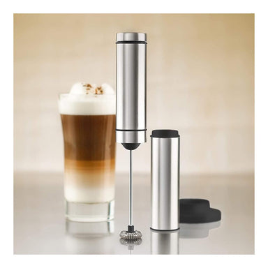 AdHoc Milk & Sauce Frother with Protective Cover and Stand - RAPIDO Silver