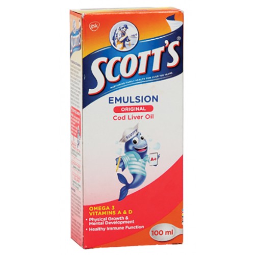 Scott's Emulsion Cod Liver Oil Regular 100ml I Omninela Medical ...