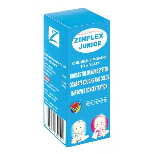 Zinplex Junior Syrup Cream Soda 200ml I Omninela Medical — Omninela.co.za