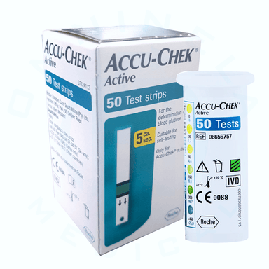 Accu-Chek Active Glucose Strips 50 Pack - Omninela Medical