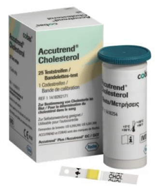 Accutrend Plus Cholesterol Test Strip - 25 Pack - Omninela Medical