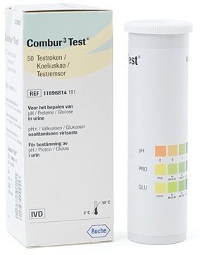 Combur 3-Test - Urinalysis Test Strips - 50 Pack - Omninela Medical