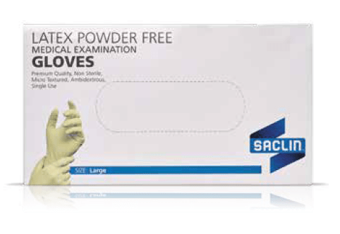 Gloves Examination - Latex Powder Free - Saclin - Omninela Medical