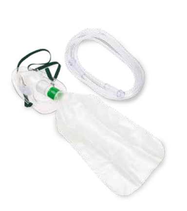 Mask - Non Re-Breathing Oxygen Bag - 2m Tubing - Saclin - Omninela Medical
