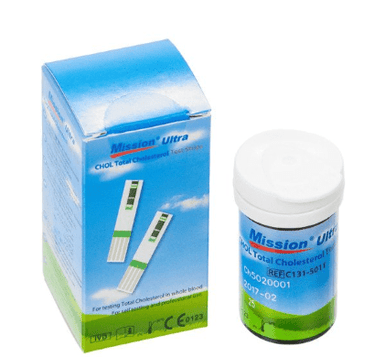 Mission® Ultra Cholesterol Test Strips - 25 Pack - Omninela Medical