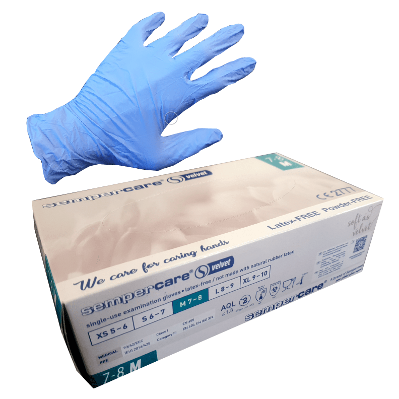 Nitrile Gloves Powder Free Sempercare I Omninela Medical