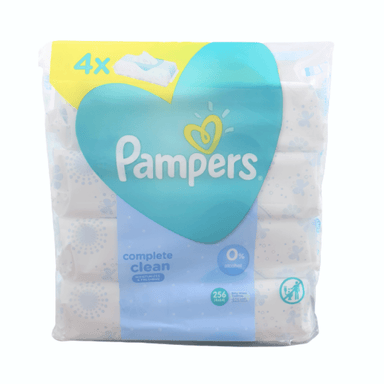Pampers® Baby Wipes Complete Clean™ - 256 Wipes - 4 x 64 - Omninela Medical