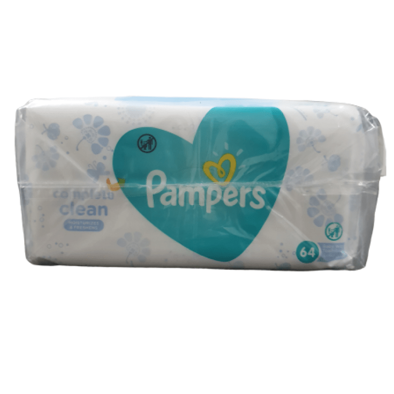 Pampers® Baby Wipes Complete Clean™ - 384 Wipes - 6 x 64 - Omninela Medical