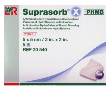 Suprasorb X + PHMB  HydroBalance - Wound Dressing -  5 Piece - Omninela Medical