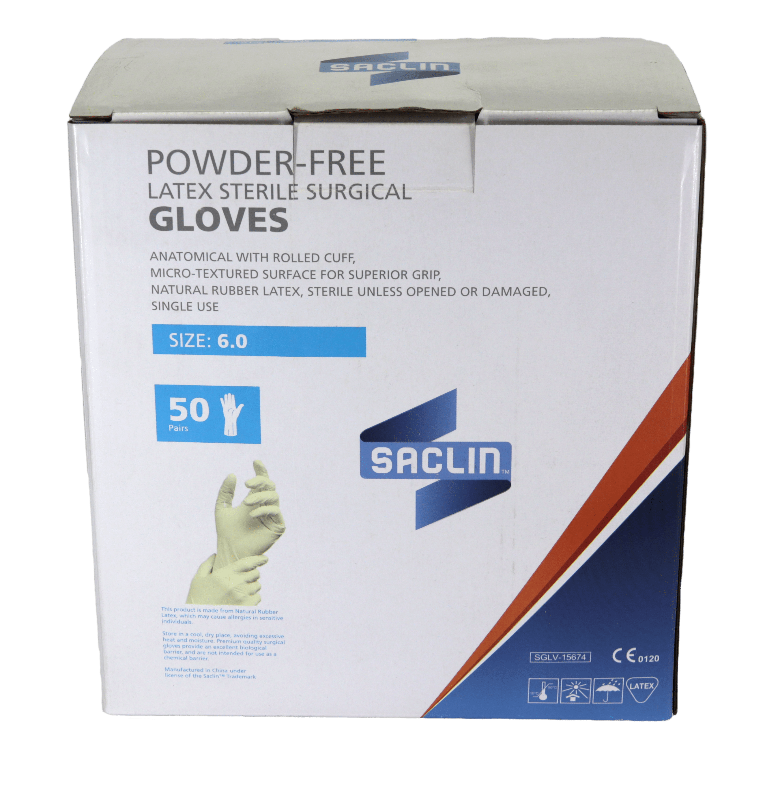 Surgical Gloves - Latex - Powder Free - Saclin - Omninela Medical