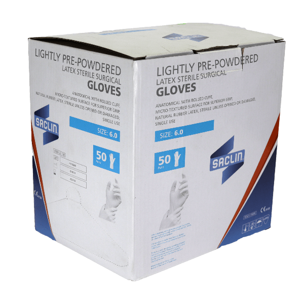 Surgical Gloves - Latex - Powdered - Saclin - Omninela Medical